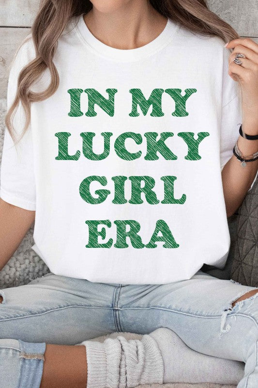 In My Lucky Girl Era Patrick Graphic Tee - Minihomy