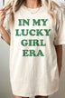 In My Lucky Girl Era Patrick Oversized Graphic Tee - Minihomy