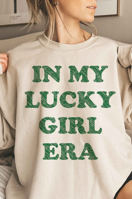 In My Lucky Girl Era Patrick Oversized Sweatshirt