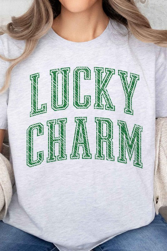 Lucky Charm St. Patrick's Oversized Graphic Tee - Minihomy