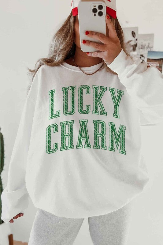 Lucky Charm St. Patrick's Oversized Sweatshirt