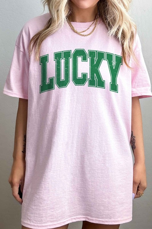 Lucky St. Patrick's Day Oversized Tee - Minihomy