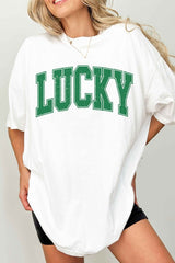 Lucky St. Patrick's Day Oversized Tee - Minihomy