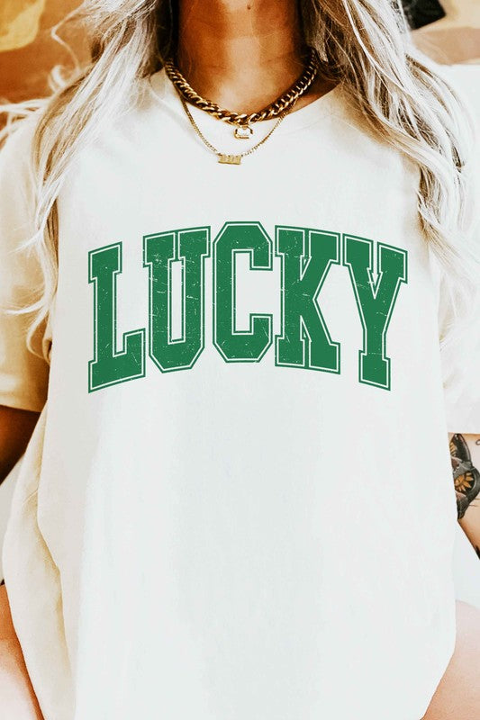 Lucky St. Patrick's Day Oversized Tee - Minihomy