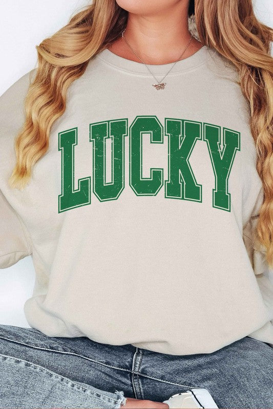Lucky St. Patrick's Day Oversized Sweatshirt