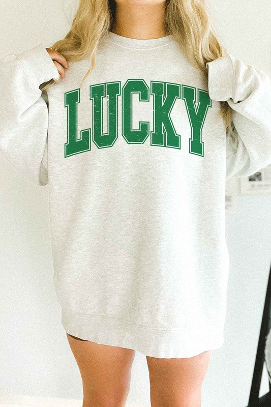 Lucky St. Patrick's Day Oversized Sweatshirt