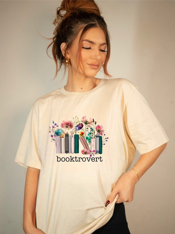 Booktrovert Graphic Tee - Minihomy