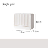 Double Grids Soap Storeage Box Wall Puch Free Drain Soap Holder