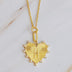 Heart Initial Necklace with Clip Hanging Charm - Minihomy