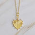 Heart Initial Necklace with Clip Hanging Charm - Minihomy