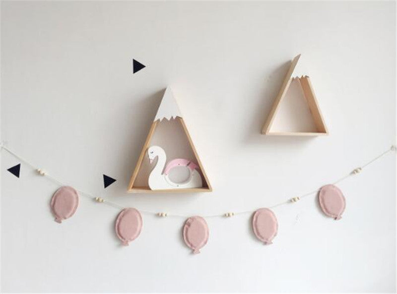 Kids Room Decoration Hanging Wall Decor Felt Fabric Cloud Garland String Party Banner - Minihomy