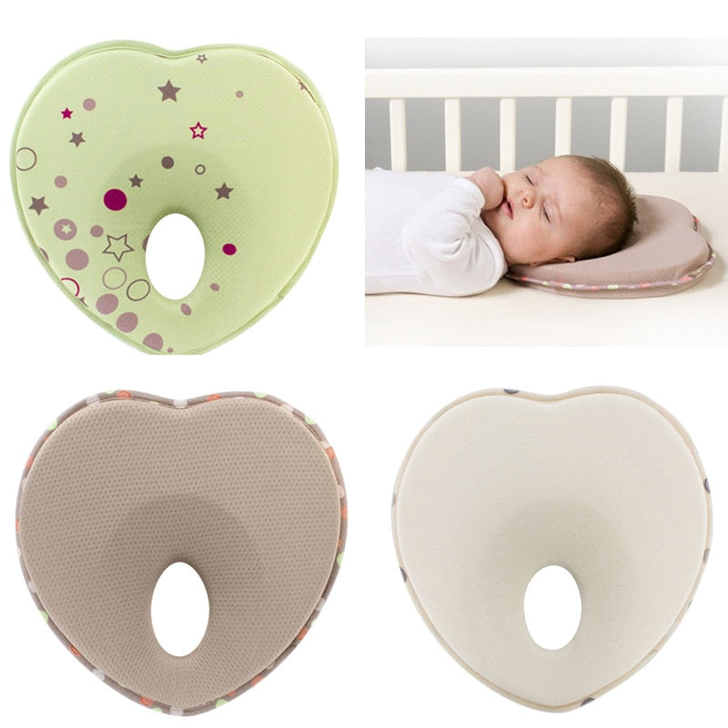 Newborn Infant Anti-Roll Pillow - Prevents Flat Head and Supports Neck