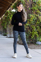 The Buffy Black Web Leggings - High-Waisted, Stretchy, and Comfortable