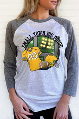 Game Day Football Yellow Jersey - Small Town Raglan