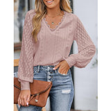 Women's Blouses Casual V Neck Top Shirts