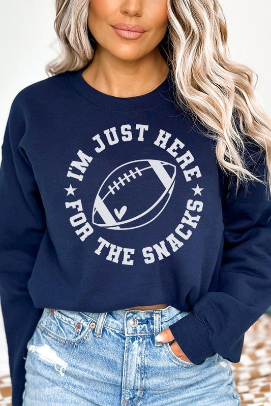 Game Day Snacks Sweatshirt: Fall Football Fan Apparel