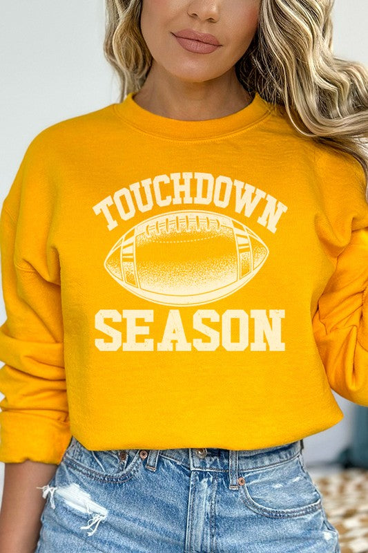 Fall Football Game Day Touchdown Sweatshirt - Perfect for Fans