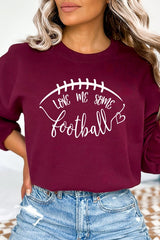 Football Sweatshirt - Gameday Fall Love Me Some