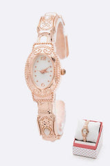 Rosegold Vintage Inspired Bangle Watch