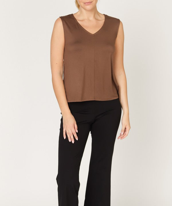 Bamboo Reversible Tank Top - Earth & Neutral Colors