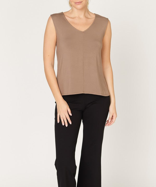 Bamboo Reversible Tank Top - Earth & Neutral Colors