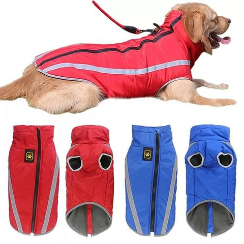 Winter Warm Big Dog Vest Jacket Waterproof Reflective Pet Dog Clothes for Large Dogs Golden Retriever Pitbull Coat Pets Clothing