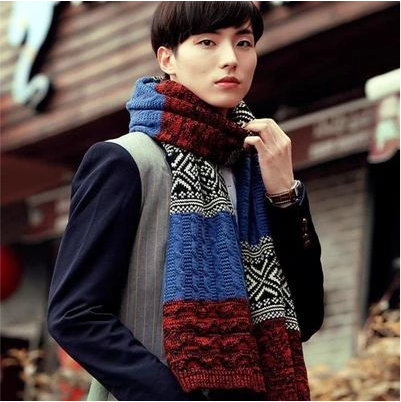 Knitted long scarf