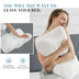 2-Pack White Neck Support Pillows for Sleeping & Bedroom Bedding - Minihomy