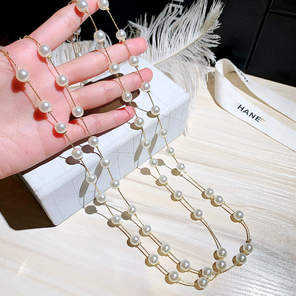 Elegant Long Sweater Necklace For Women