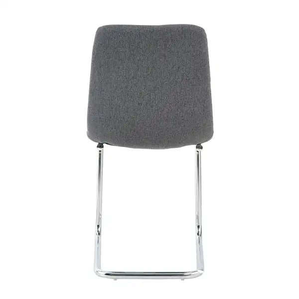 Modern Dark Grey Dining Chairs with Metal Legs (Set of 4) - Home, Bedroom, & Student Desk - Minihomy