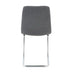 Modern Dark Grey Dining Chairs with Metal Legs (Set of 4) - Home, Bedroom, & Student Desk - Minihomy