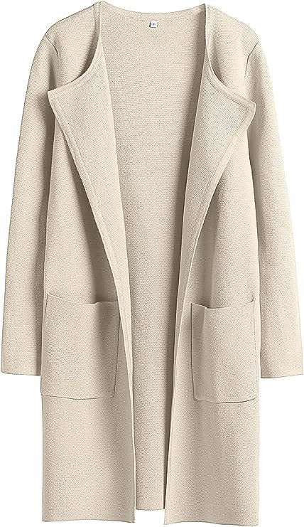 Woolen Coat With Pockets Autumn And Winter Temperament  Slim Fit Mid Length Jacket