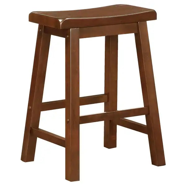 Chestnut Counter Height Stools - Set of 2