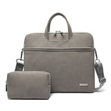 PU Leather Women Laptop Bag Notebook Carrying Case Briefcase For Macbook Air 13.3 14 15.6 Inch Men Handbags Shoulder Mouse Bag