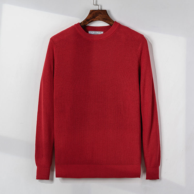 Mens bottoming shirt knitted sweater pullover