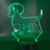 Dachshund 3D Night Light Desk USB Battery Decorative Light - Minihomy