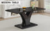 Black Modern Dining Table with MDF Legs - F-790 for Home & Office - Minihomy