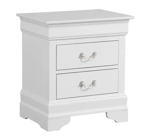 Louis Philippe Nightstand, White - G02190-N by Glory Furniture - Minihomy