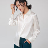 Silk long sleeve shirt