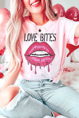 Plus Size - Love Bites Lips Graphic T-Shirt