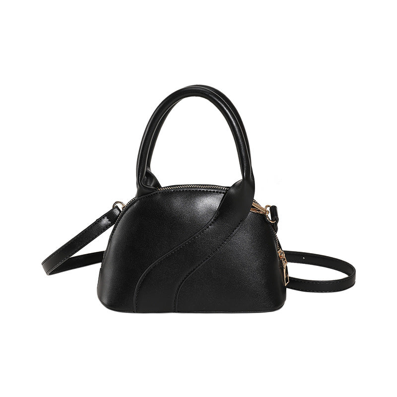 Textured Special-Interest Design Shell Bag Handbag