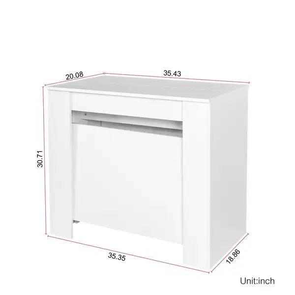 Extendable Console Table: Multifunctional Space-Saving Design - Minihomy