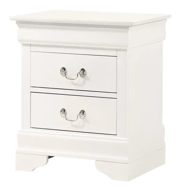 Louis Philippe Nightstand, White - G02190-N by Glory Furniture - Minihomy