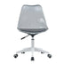 Modern Home Office Desk & Chair Set - Adjustable Rotating Chair, Smoke Gray - Minihomy