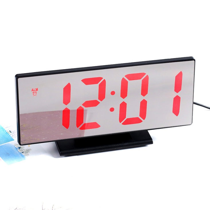 New Upgrate Digital Alarm Clock LED Mirror Clock Multifunction Snooze Display Time Night Led Table Desktop reloj despertador - Minihomy