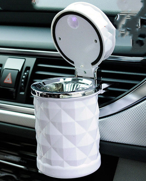 Portable Solar Rechargeable Car Ashtray with LED Light