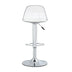 Modern Bar Stools Set of 2 | Swivel & Adjustable Height | PU Seats & PET Backrest - Bar, Restaurant, Counter Seating - Minihomy