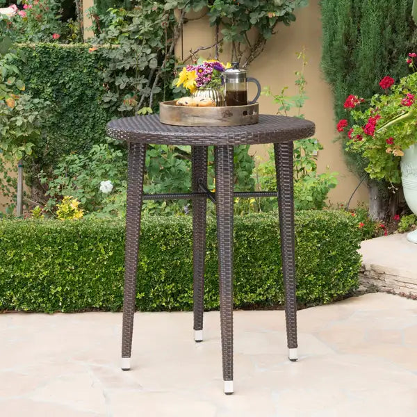 Round Rattan Bar Table - Natural & Stylish Home Furniture