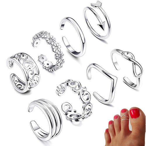 Feet Rings Foot Personality Charm Rose Simple Rings Women's   Rings