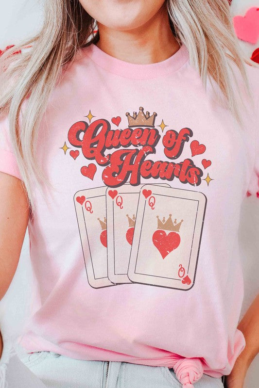 Plus Size - Queen of Hearts Graphic T-Shirt